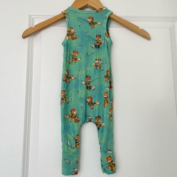 Posh Peanut Henley Racerback Romper Size 3-6 Months - Picture 5 of 7